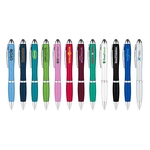Plastic Twist Action Stylus Ballpoint Pen