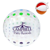 16" inflatable beach ball with polka dot design.... from ASI 63549 Jornik...