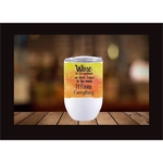 12 oz. Full Color Sublimated Straight Wine Tumbler With Lid