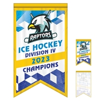 Full Color, Full Custom Sports Championship Banner Single Sided Dove Tail......