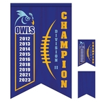 4' x 6' Championship Banner SS with BL Dove Tail Cut