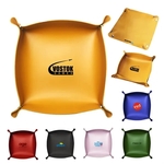 Corner Clasp Leatherette Accessory Bowl