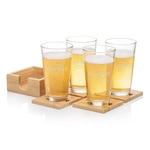 Bamboo Coaster Gift Set - Chelsea