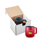 15oz Geo Square Handle Ceramic Mug In Mailer