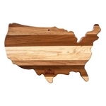 Rock & Branch® Shiplap USA Shaped Wood Serving Board