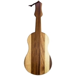 Ukulele/Guitar Shaped Wood Serving and Cutting Board