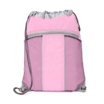 Drawstring Bag with Gray Accent