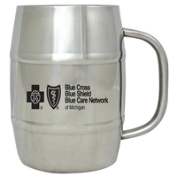 16 Oz. Double wall beer mug with stainless steel interior and... from ASI...