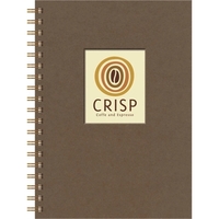 7" x 10" notebook with die-cut window, full-color insert, 100 sheets... from...