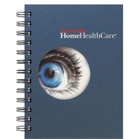 5" x 7" note pad with die-cut window, full-color insert, foil... from ASI...