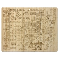 Miami City Life Bamboo Cutting & Serving Board