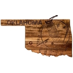 Oklahoma State Shaped Cutting and Serving Board