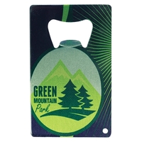 Custom Sublimated Stainless Steel Credit Card Bottle Opener