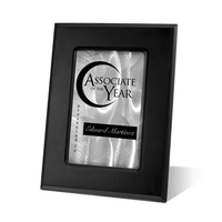 Noble Sanded Aluminum & Black Wood Plaque