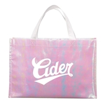 Iridescent Non-Woven Shopper Tote