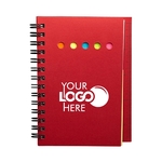 Eco Mini Notebook with Sticky Notes and Ruler