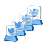 Flamborough VividPrint™ Award on Base - Sky Blue