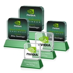 Flamborough VividPrint™ Award on Base - Green