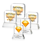 Flamborough VividPrint™ Award on Base - Clear