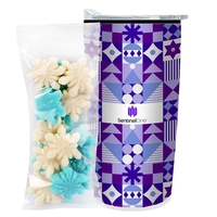 Straight Tumbler w/ Plastic Liner - 20 oz., Gummy Snowflakes... from ASI...