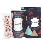 20oz Tumbler w/liner-Holiday Greetings - White Choc Pretzels