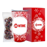 Straight Tumbler w/ Plastic Liner - 20 oz., Milk Chocolate Pretzels... from...
