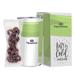 20oz Straight Tumbler Holiday Greetings-Milk Choc. Pretzels