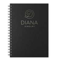 7" x 10" journal with StarDst front cover, black back cover,... from ASI...