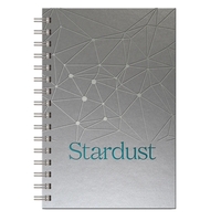 5.5" x 8" journal w/ StarDust front cover, black back cover,... from ASI...