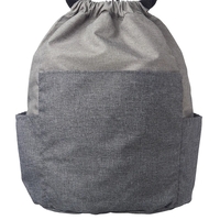 Satchel/drawstring backpack with two-tone fabric.... from ASI 39552 BEL Promo
