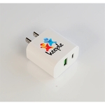 Dual Port Flat Wall Adapter