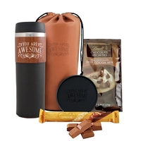 Tumbler Set, Coaster & Lindt Cocoa & Chocolates