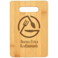 Laser-engraved bamboo cutting board... from ASI 45795 Colorguppy Printing