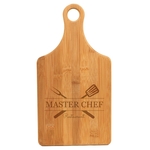 Paddle Shaped Bamboo Cutting Board - Engraved