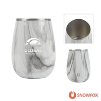 Snowfox® 13.5 oz. Vacuum Insulated Marble Finish Pinot Noir Wine Glass......