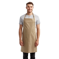 Colours" sustainable bib apron manufactured using verified recycled polyester...