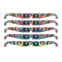 Fireworks Glasses - Rainbow Tie Dye - Stock Imprint