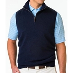 Fairway & Greene Men's Merino Quarter-Zip Vest