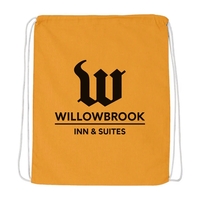 Drawstring Tote with a 1-Color Screen Print... from ASI 92980 WOV-IN® /...