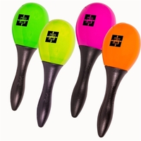 Pair of 4 3/4" plastic junior maracas in assorted colors.... from ASI 42016...
