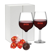 Lindt Chocolate Truffles with Wine Glasses... from ASI 89971 Stuff A Mug