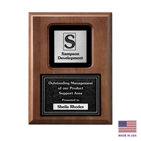 Fusion - Wood & Plate Plaque