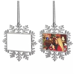 Small Snowflake Clear PC Christmas Ornament