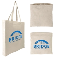 Foldable Shopping Pocket Tote, 18"H x 16"W x 3" Full Side... from ASI 67557...