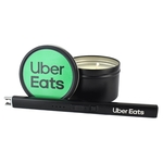 Soy Candle in Tin with Rechargeable Lighter Gift Set