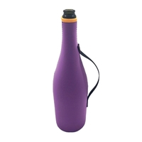 Waterproof zippered champagne bottle cooler with heat transfer on whole...