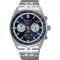 Essentials SS Chronograph Blue Dial