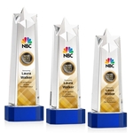 Delaware Star VividPrint™ Award on Base - Blue