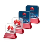 Flamborough VividPrint™ Award on Base - Red