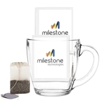 Custom Tea Bags with Glass Mug
